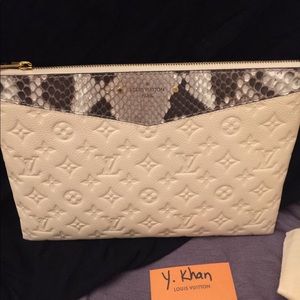 Louis Vuitton daily pouch empriente x python skin